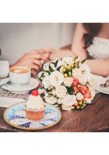 El Yapımı Mozaik Bardak Altlıkları Için Uygun Yetişkin Yeni Başlayanlar Için Dıy Mozaik Zanaat Kiti Ev Dekoru Noel Leri (Yurt Dışından) modelleri