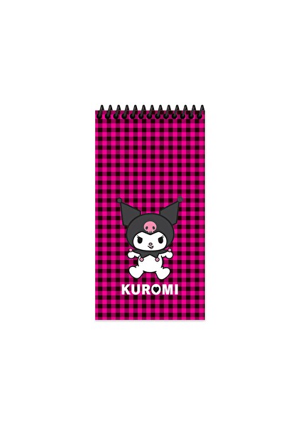 3 Adet Kuromi 10*19 80 Yp Çiz. Spr.karton Kapak Defter