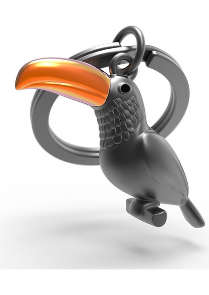 3 Adet Metalmorphose Tukan Kuşu Anahtarlık Koyu Gri - Turuncu MTM274-01 fiyatları