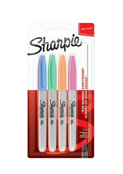 4 Adet Sharpie Kalem Permanent Markers Pastel 4 Renk fiyatları
