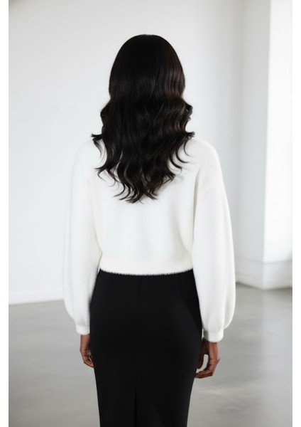 Kadın İnci Taşlı Düğmeli Yumoş Hırka fiyatları