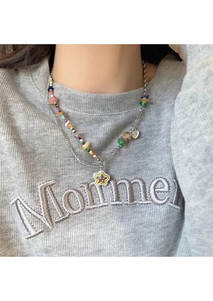 Yeni Kolye Kadın Niş Aksesuarları Baharatlı Kız Tatlı Serin Köprücük Kemiği Zinciri Kazak Kazak Zinciri Yüz Üst Düzey Süslemeler Duygusu ile (Yurt Dışından)