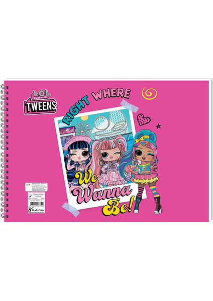 4 Adet Resim Defteri Lol 17X25 cm 15 Yaprak Spiralli fiyatları