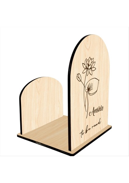 Kişiselleştirilmiş Doğum Çiçeği Okunacak Ahşap Kitap Standı, Isim Kitap Rafları Tutucu Ahşap Kitap Organizasyonu Kitap-A (Yurt Dışından)