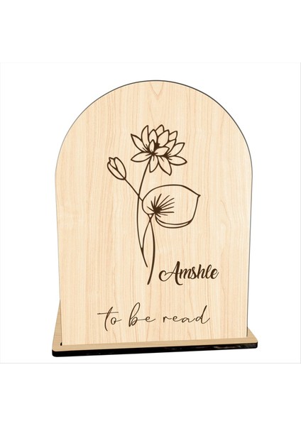 Kişiselleştirilmiş Doğum Çiçeği Okunacak Ahşap Kitap Standı, Isim Kitap Rafları Tutucu Ahşap Kitap Organizasyonu Kitap-A (Yurt Dışından) indirimleri
