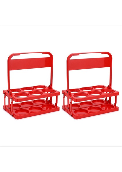 Katlanabilir Plastik Içecek Taşıyıcı, 2 Paket Kırmızı Içecek Taşıyıcı, Bardak Tutucu, Içecek Kahve Birası Dağıtım Tutucu, Yeniden Kullanılabilir (Yurt Dışından)