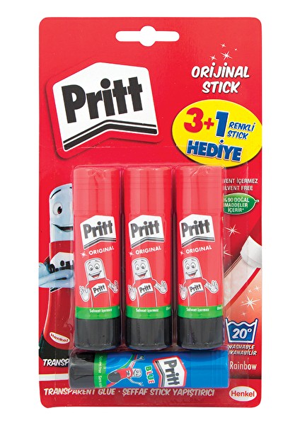 3 Adet Pritt Yapıştırıcı 3X11 gr + 10 gr