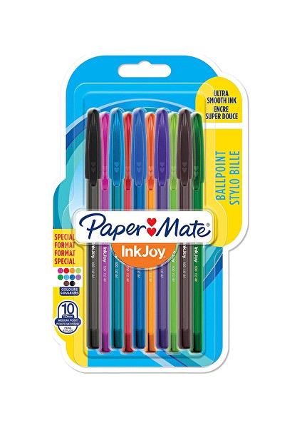 4 Adet Paper Mate Inkjoy Tükenmez Kalem 1.0 mm Ulv Kapak 10'lu