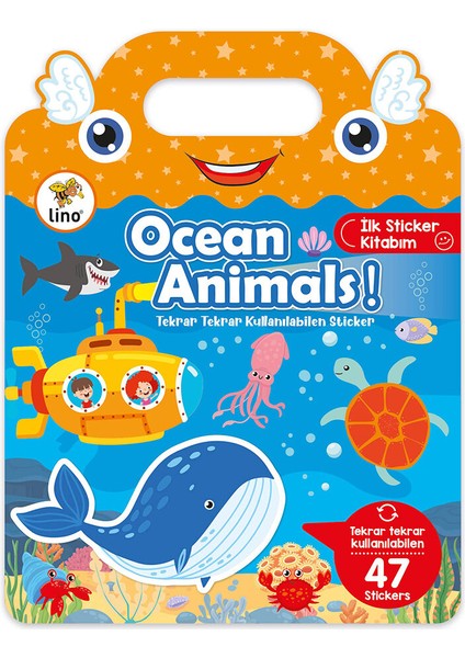 4 Adet Lino Tekrar Tekrar Kullanılabilen Ilk Sticker Kitabım Ocean Anımals fiyatları