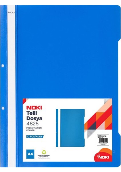 4 Adet Noki Telli Dosya Mavi 10'lu fiyatları