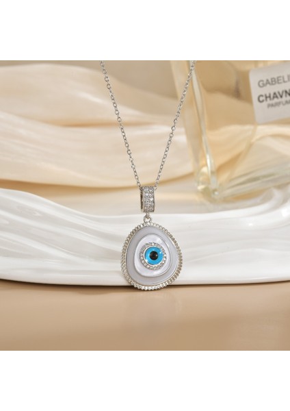 Yeni Kıdemli Işık Duygusu Lüks Titanyum Çelik Kolye Kadın Niş Tasarım Baharatlı Kız Inci Köprücük Kemiği Zinciri Moda Yüz Aksesuarları ile (Yurt Dışından)