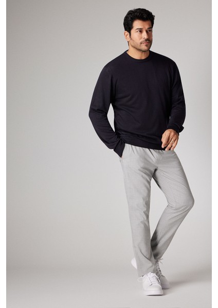 ALTINYILDIZ CLASSICS Erkek Lacivert Standart Fit Normal Kesim Bisiklet Yaka Triko Kazak modelleri