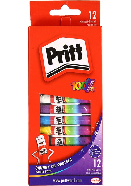 4 Adet Pritt 12'li Pastel Boya fiyatları