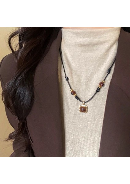 Yeni Çin Zen Uzun Bronz Tüy Kolye Vintage Bohem Etnik Tarzı Çift Jumper Giyim Uzun Aksesuarlar (Yurt Dışından)