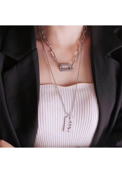 Yeni Kolye Kadın Niş Aksesuarları Baharatlı Kız Tatlı Serin Köprücük Kemiği Zinciri Kazak Kazak Zinciri Yüz Üst Düzey Süslemeler Duygusu ile (Yurt Dışından)