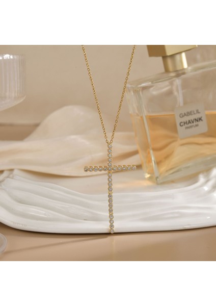 Yeni Avrupa ve Amerika Birleşik Devletleri Moda Lüks Niş Mücevher Deniz Dünyası Kolye Bakır Kaplama 18K Kolye Titanyum Çelik Köprücük Kemiği Zinciri (Yurt Dışından)