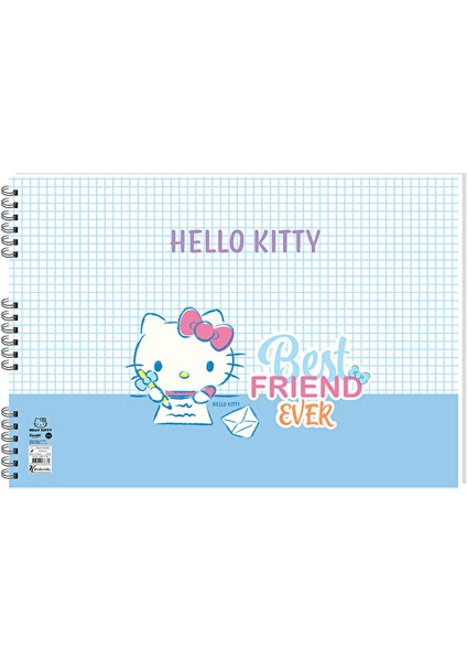 4 Adet Hello Kitty 35*50 15 Yp. Spiralli Resim Defteri