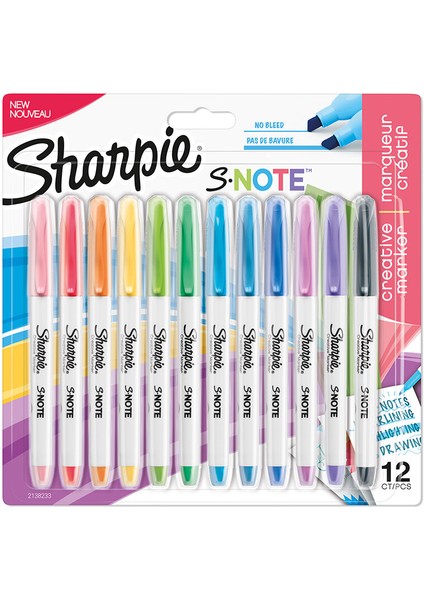 4 Adet Sharpie Snote Kreatif Markör Karışık 12'li Bls fiyatları