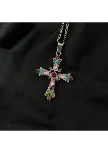 Yeni Perçin Metal Deri Yaka Crockpunk Aşk Kız Kültür Niş Kolye (Yurt Dışından)