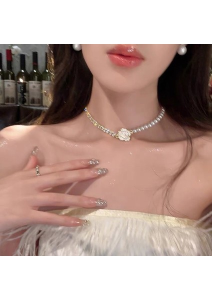 Yeni Ekleme Japonya ve Güney Kore Kolye Tasarım Duygusu Gelişmiş Hafif Lüks Niş Köprücük Kemiği Zinciri, Kadın Kolye (Yurt Dışından)