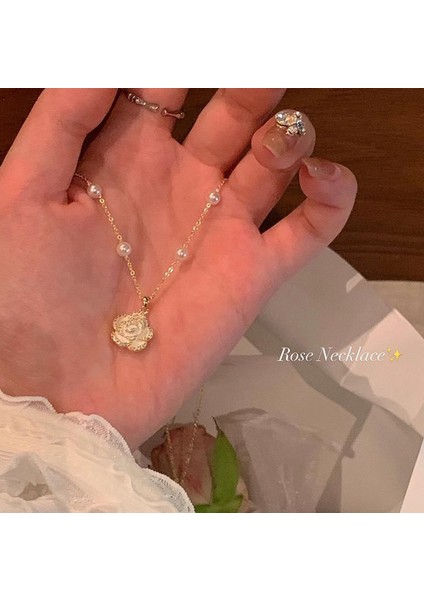 Yeni Ekleme Japonya ve Güney Kore Kolye Tasarım Duygusu Gelişmiş Hafif Lüks Niş Köprücük Kemiği Zinciri, Kadın Kolye (Yurt Dışından)