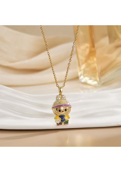 Yeni Titanyum Çelik Premium Niş Tasarım Kolye Duygusu Gelgit Modası Basit Mizaç Rengini Kaybetmez Köprücük Kemiği Zinciri (Yurt Dışından)