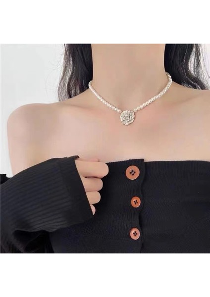 Yeni Ekleme Japonya ve Güney Kore Kolye Tasarım Duygusu Gelişmiş Hafif Lüks Niş Köprücük Kemiği Zinciri, Kadın Kolye (Yurt Dışından)