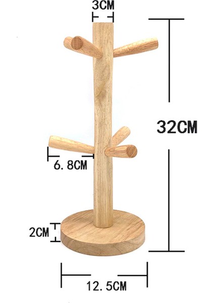 6 Kancalar Kupa Tutucu Ağacı, Ahşap Fincan Tutucu Kupa Ağacı Tutucu Raf Masa Üstü Tutucu, Çay Kahve Fincanı Kupa Hoooks Kupa Fincan Ağacı (Yurt Dışından) fiyatları