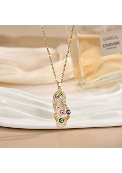 Yeni Avrupa ve Amerika Birleşik Devletleri Noel Serisi Kolye Kadın Basit Yeni Iş Tatil Elemanları Mikro-Kabuklu Yağ Damlası Kolye (Yurt Dışından)