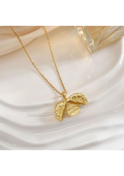 Yeni Titanyum Çelik Premium Niş Tasarım Kolye Duygusu Gelgit Modası Basit Mizaç Rengini Kaybetmez Köprücük Kemiği Zinciri (Yurt Dışından)