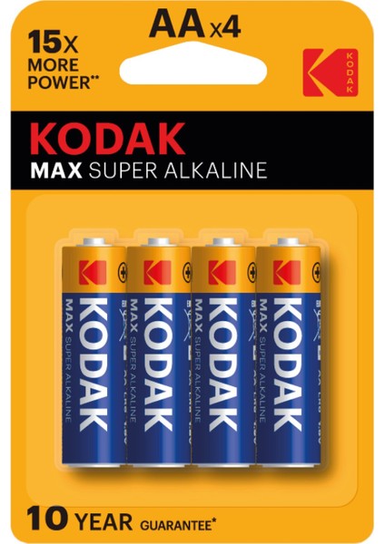 Max Alkalin Kalem Pil Aa 4'lü 3 Adet