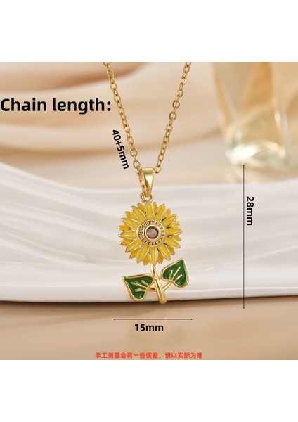 Yeni Titanyum Çelik Premium Niş Tasarım Kolye Duygusu Gelgit Modası Basit Mizaç Rengini Kaybetmez Köprücük Kemiği Zinciri (Yurt Dışından)