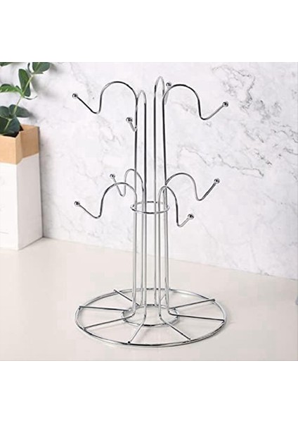 Kupa Kurutma Rafı 8 Kancalı Drenaj Kupa Ağacı Kupa Organizatör Ev Masaüstü (Yurt Dışından) fiyatları