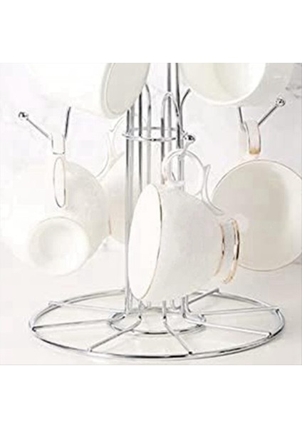 Kupa Kurutma Rafı 8 Kancalı Drenaj Kupa Ağacı Kupa Organizatör Ev Masaüstü (Yurt Dışından) fırsatları