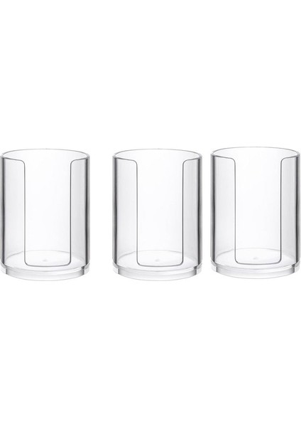 3 Adet Banyo Fincanı Dağıtıcı 3 Oz Tezgah Üstü Depolama Ağız Yıkama Bardak Tutucu, Plastik Küçük Tek Kullanımlık Kağıt Bardak Tutucular (Yurt Dışından)