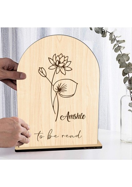 Kişiselleştirilmiş Doğum Çiçeği Okunacak Ahşap Kitap Standı, Isim Kitap Rafları Tutucu Ahşap Kitap Organizasyonu Kitaplık-B (Yurt Dışından) fiyatları