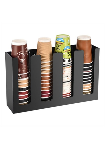 Kahve Fincanı ve Kapak Organizatörü Tek Kullanımlık Kağıt Bardak Tutucu Dağıtıcı, 4 Bölme (Yurt Dışından) fiyatları