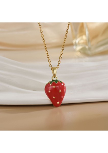 Yeni Basit Kakma Zirkonya Yay Kolye Kadın Basit Yüksek Sınıf Mücevher Duygusu Titanyum Çelik Renk Kaybetmez (Yurt Dışından)