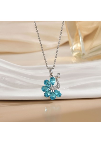 Yeni Avrupa ve Amerika Birleşik Devletleri Moda Lüks Niş Mücevher Deniz Dünyası Kolye Bakır Kaplama 18K Kolye Titanyum Çelik Köprücük Kemiği Zinciri (Yurt Dışından)