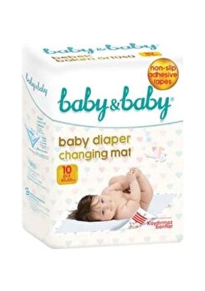 Kaydırmaz Bantlı Bebek Bakım Örtüsü 60x60 cm 20 Adet Süper Emici Yüzeyle modelleri