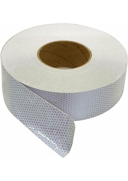 Reflektörlü Reflektif Fosforlu Şerit Bant Ikaz Bandı 5 Metre Beyaz fiyatları