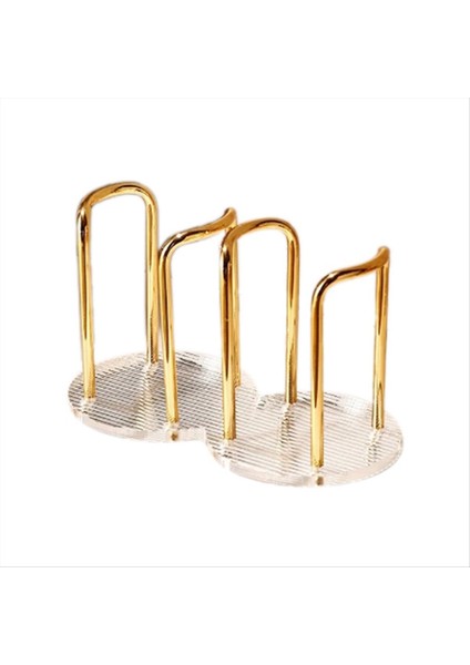 Lüks Kupa Depolama Tutucu Su Çay Bardağı Dispenser Raf Raf Raf Kupa Ekran Ev Organizatör Çift Bardak (Yurt Dışından)