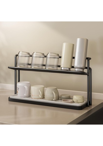 Şişe Kurutma Raf Fincan Depolama Rafı Drenaj Tepsisi Mutfak Kupa Organizasyon Raf Beyaz (Yurt Dışından) fiyatları