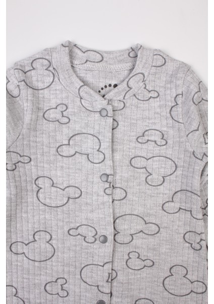 Yenidoğan Patikli Tulum Mouse Baskılı Çıtçıtlı Bebek Tulumu fiyatları