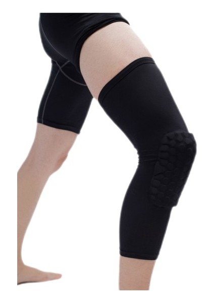 2 Adet Basketbol Diz Pedleri Koruyucu Sıkıştırma Kol Petek Köpük Brace Kneepad Fitness Dişli Voleybol Desteği (Yurt Dışından)