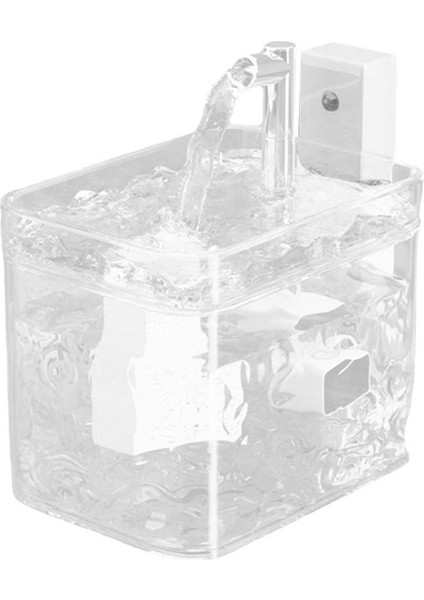 Otomatik Dolaşım Içme Suyu Dağıtıcı Çıkarılmış Kablosuz Indüksiyon Çeşmesi 1.5l Büyük Evcil Hayvan Su Çeşmesi A (Yurt Dışından)