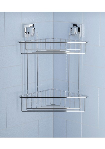 Banyo Köşe Rafı Kendinden Yapışkanlı 2 Katlı Easyfix fiyatları