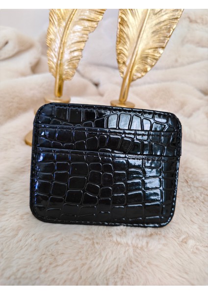 Kadın Timsah Desenli Deri Kartlık fiyatları