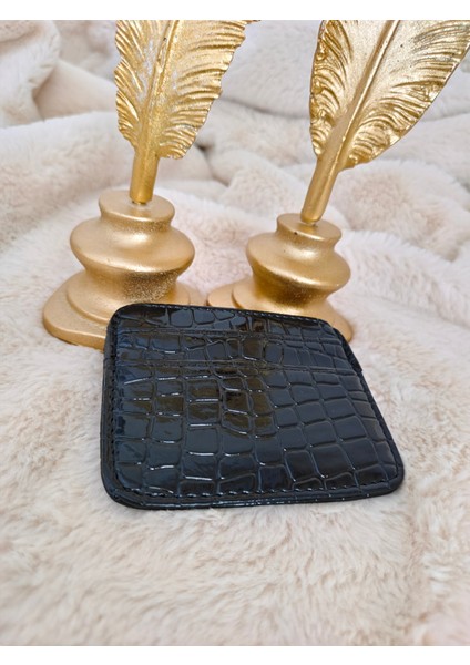 Kadın Timsah Desenli Deri Kartlık fırsatları