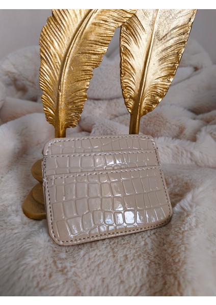 Kadın Timsah Desenli Deri Kartlık indirimleri